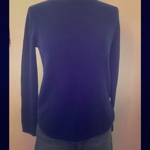 Two Bees Plaid Elbow Cashmere Sweater Med